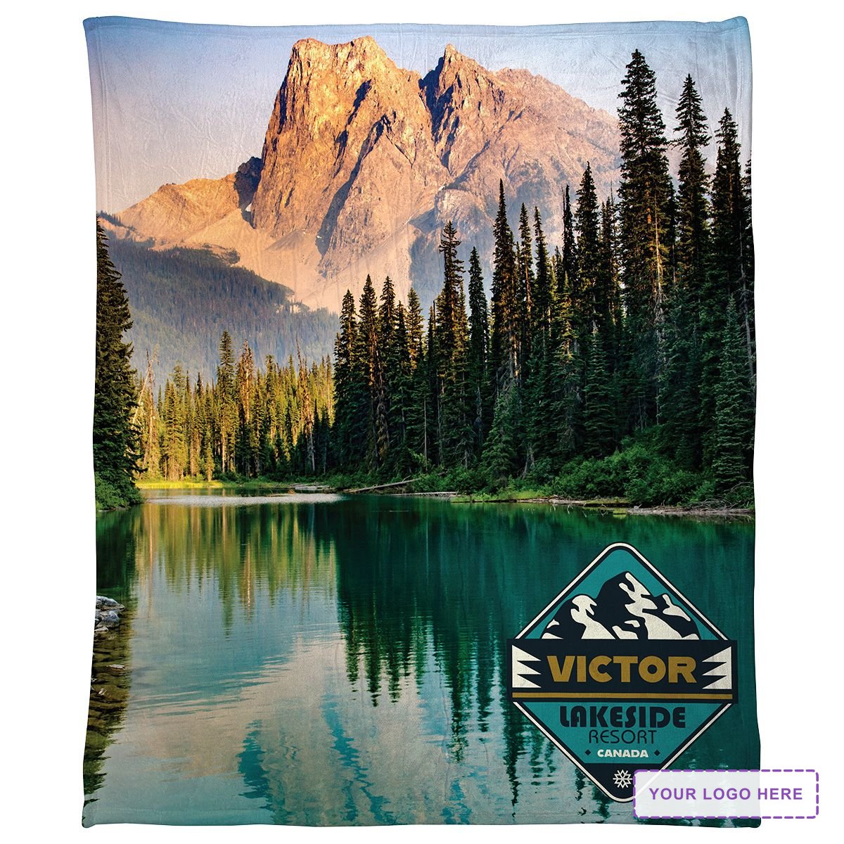 Silk Touch Sherpa Blanket 50" x 60" 420GSM - Full Color
