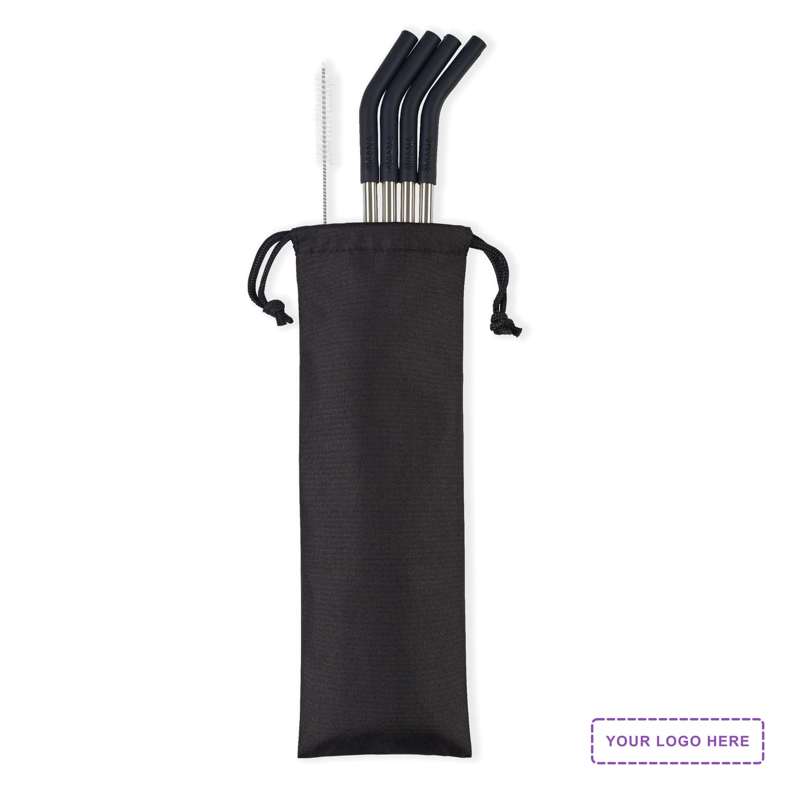 Aviana™ Poppy 4-Pack Stainless Straw Set
