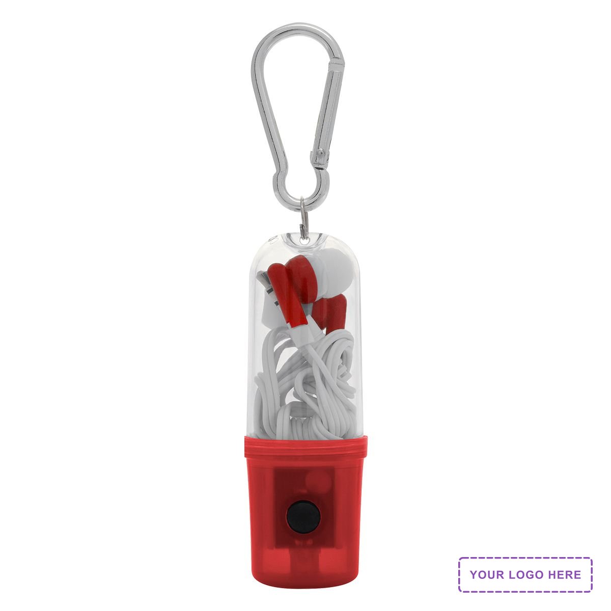 Earbuds With Flashlight Case