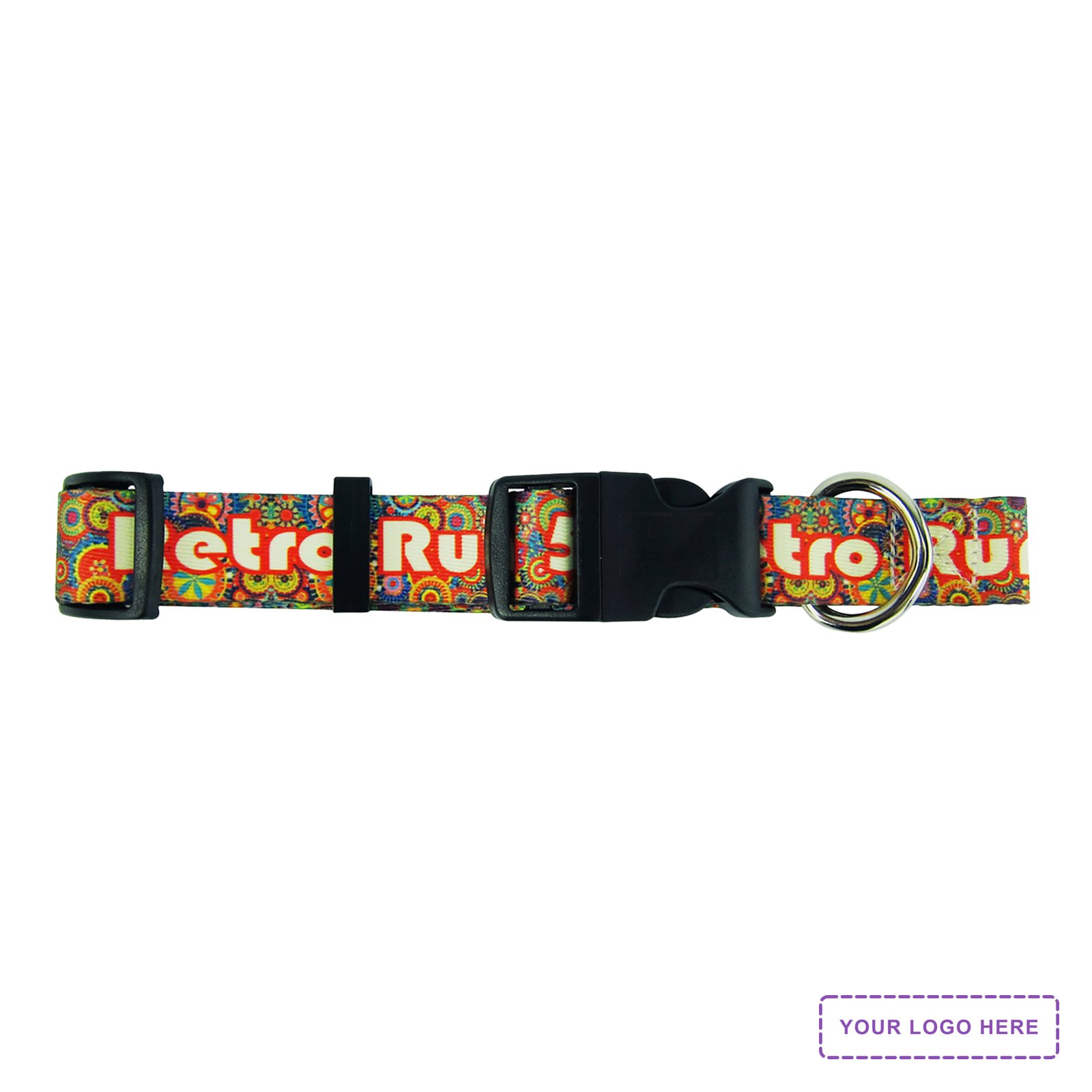 3/4" Dye Sublimated Full Color Adjustable Pet Collar