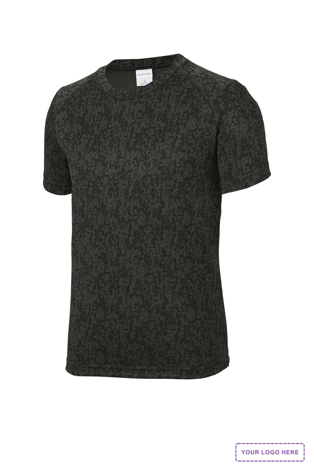 Sport-Tek Youth Digi Camo Tee. YST460