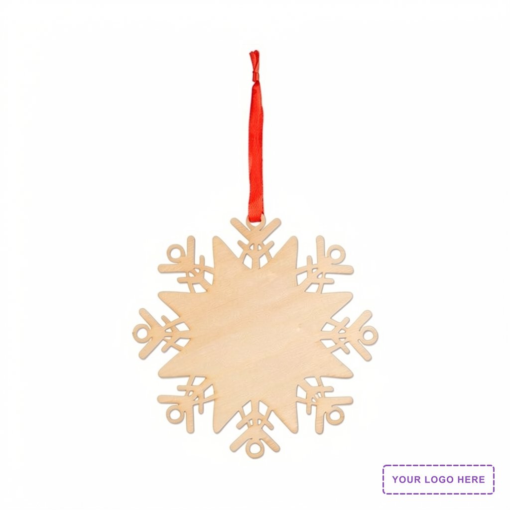Wooden Snowflake Ornament