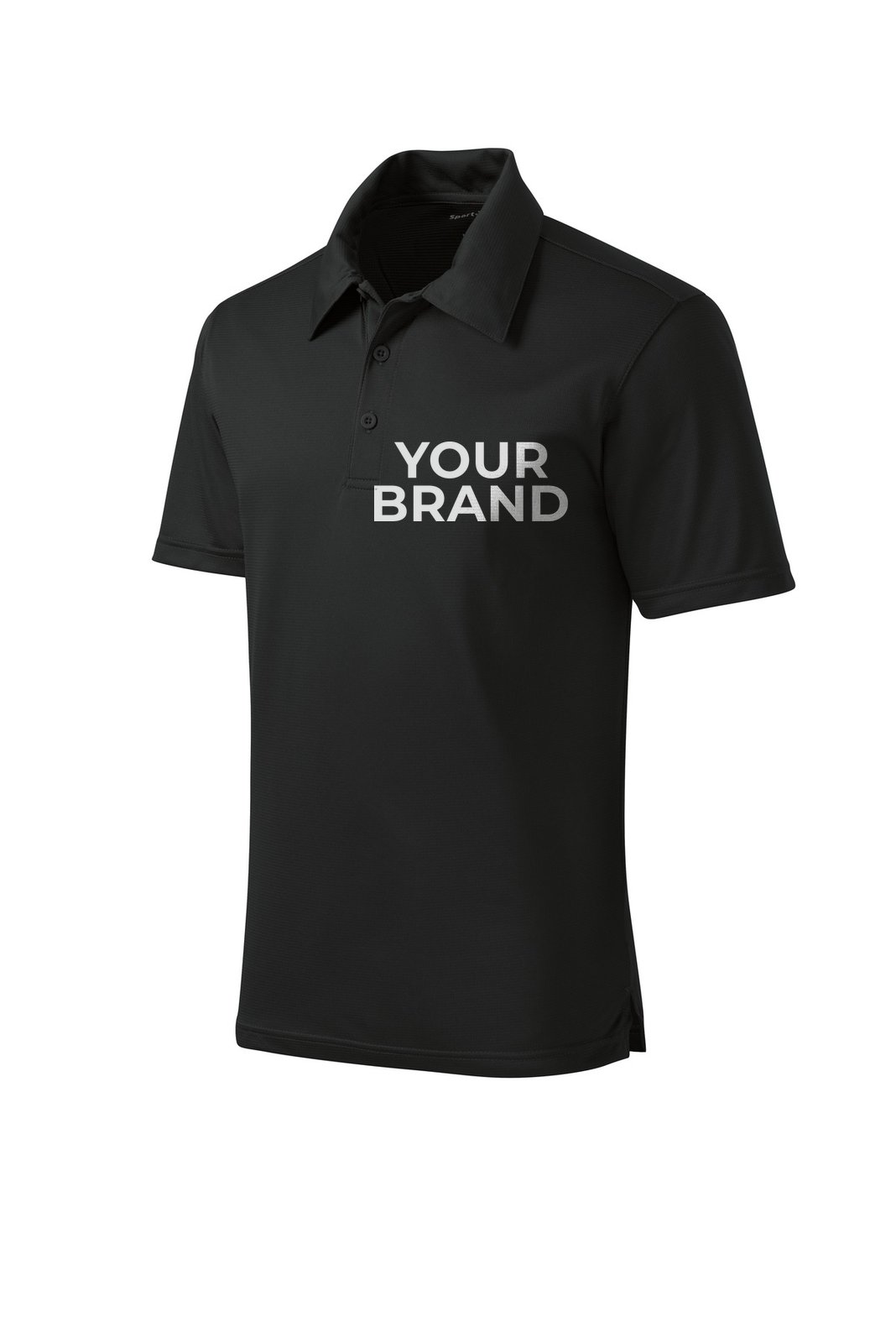 Sport-Tek PosiCharge Active Textured Polo. ST690 · Ejemplo de personalización. La tuya lleva tu marca.