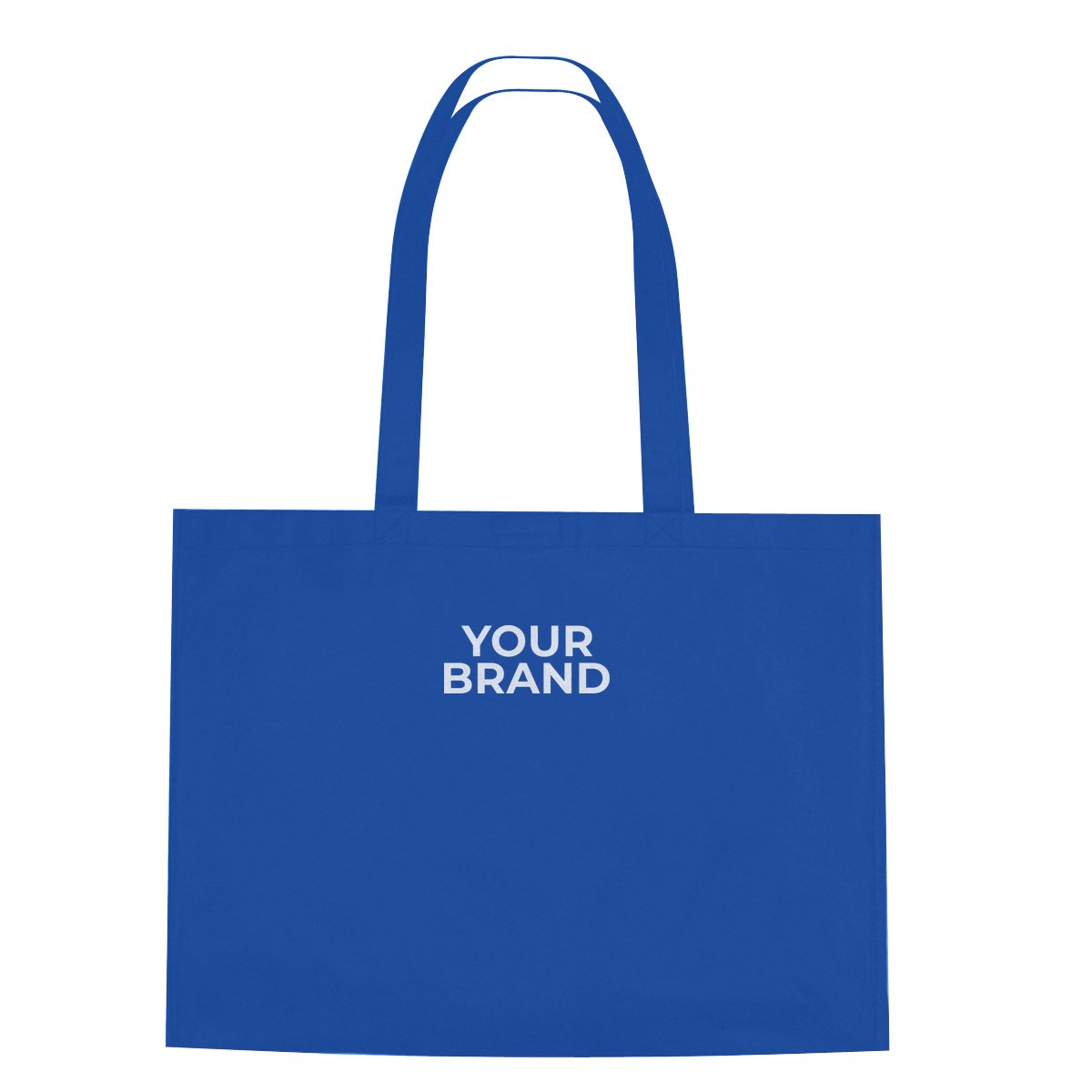 Non-Woven Shopper Tote Bag With Hook And Loop Closure
