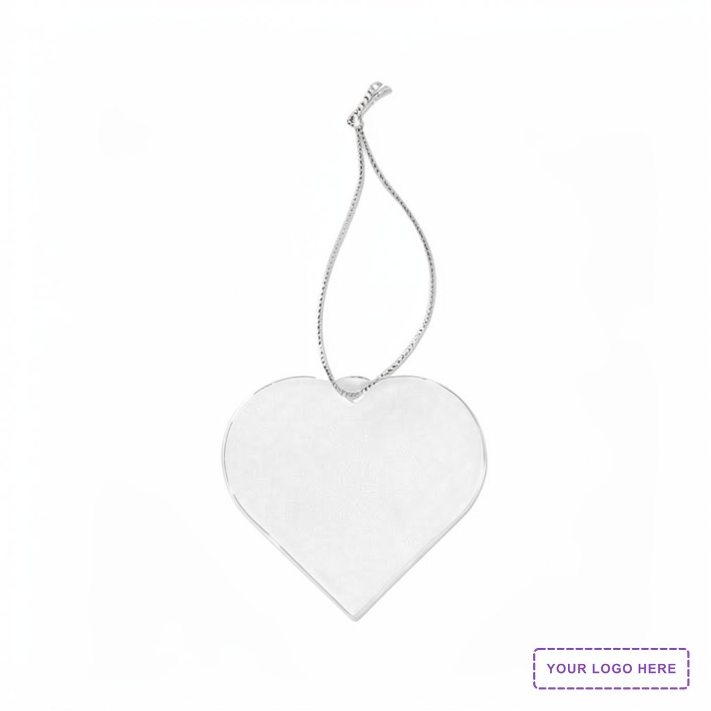 Acrylic Style Heart Ornament