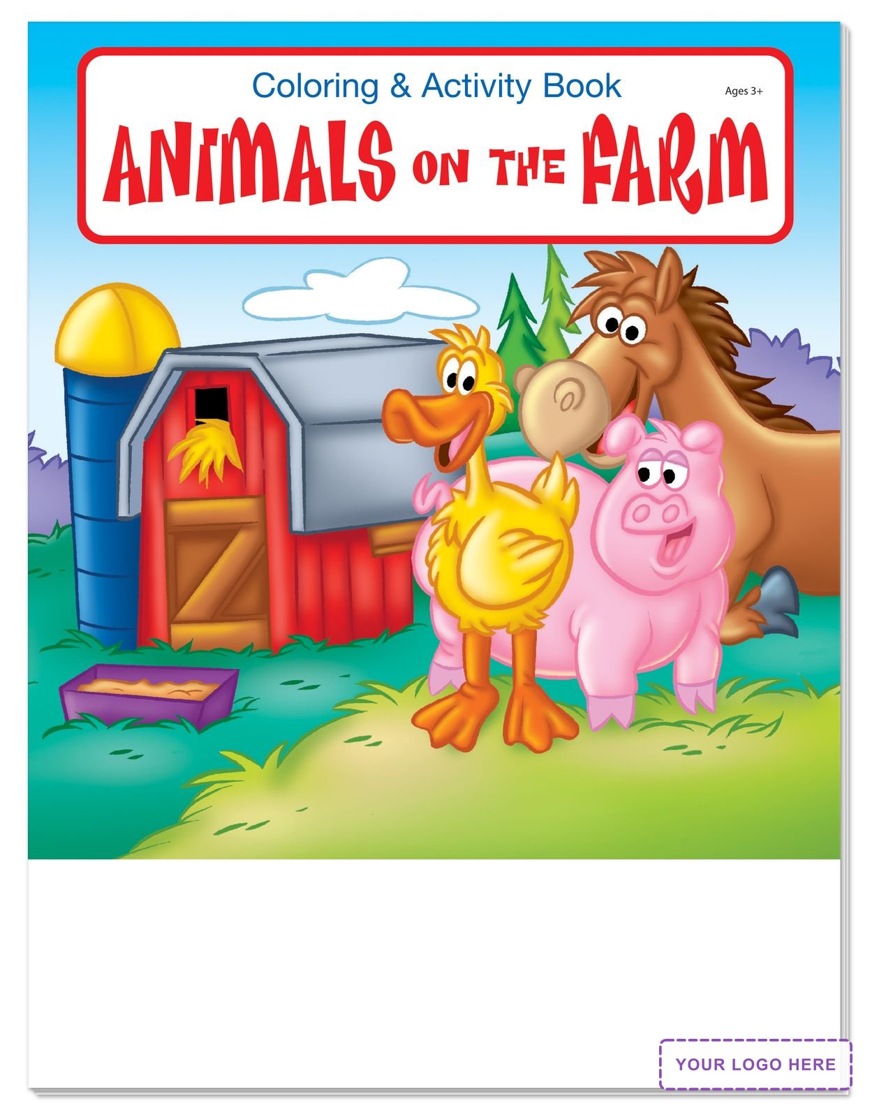COLORING SET - Animals on the Farm Coloring Book Fun Pack