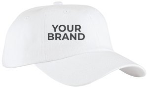 Port Authority Unstructured Brushed Twill Cap. BTU · Example of personalization. Yours carries your brand.