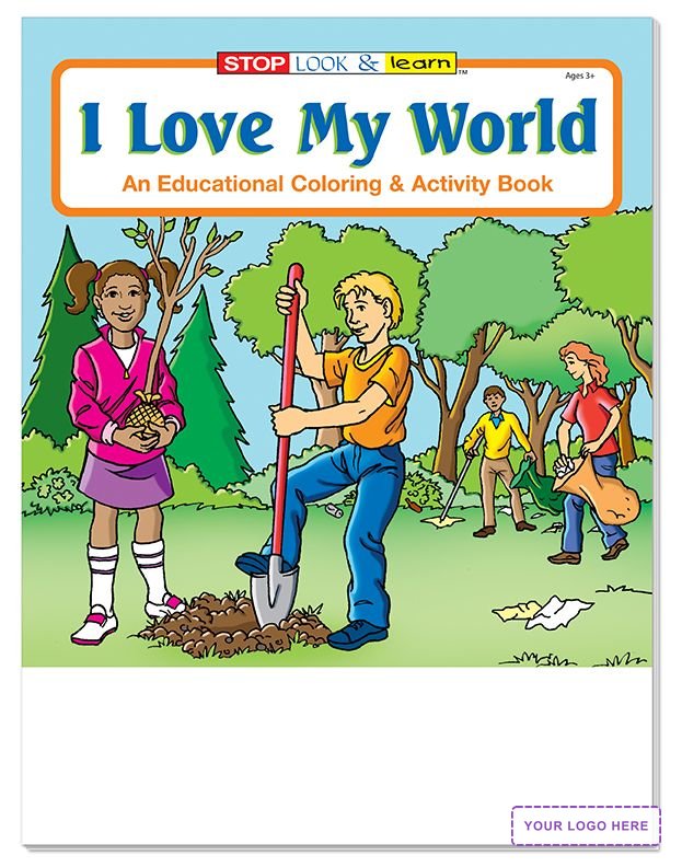 COLORING SET - I Love My World Coloring Book Fun Pack