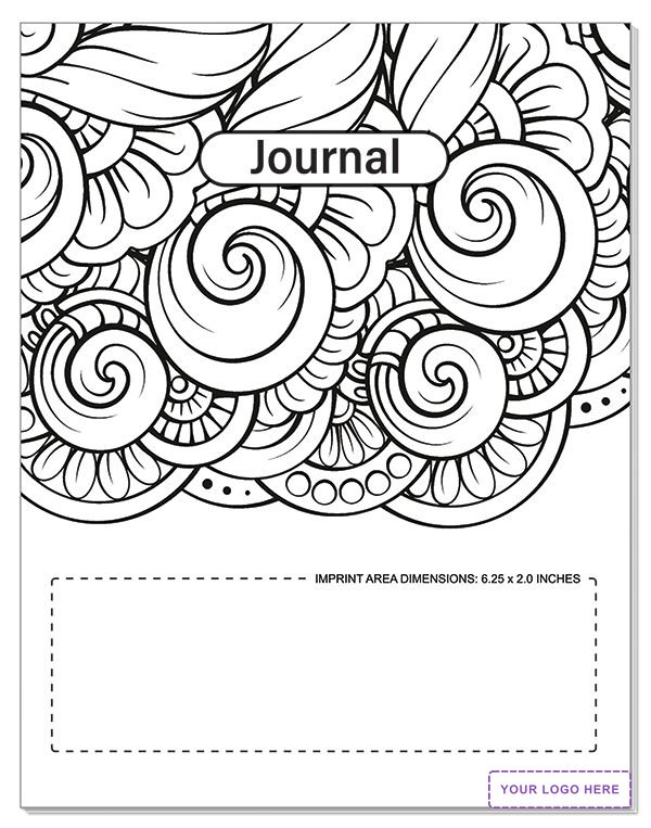 COLORING JOURNAL B00K - 7" x 9" Digest Style