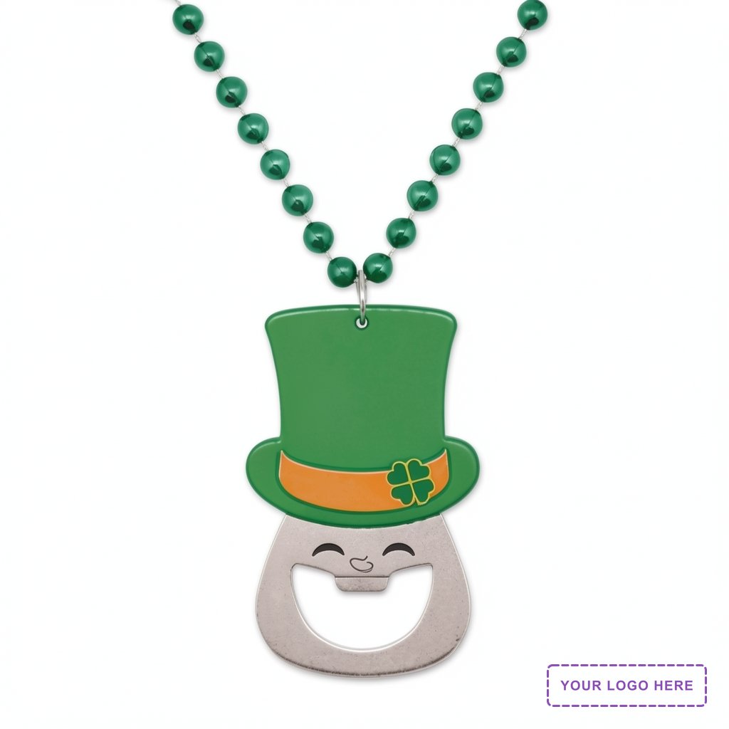 Leprechaun Bottle Opener Medallion Beads