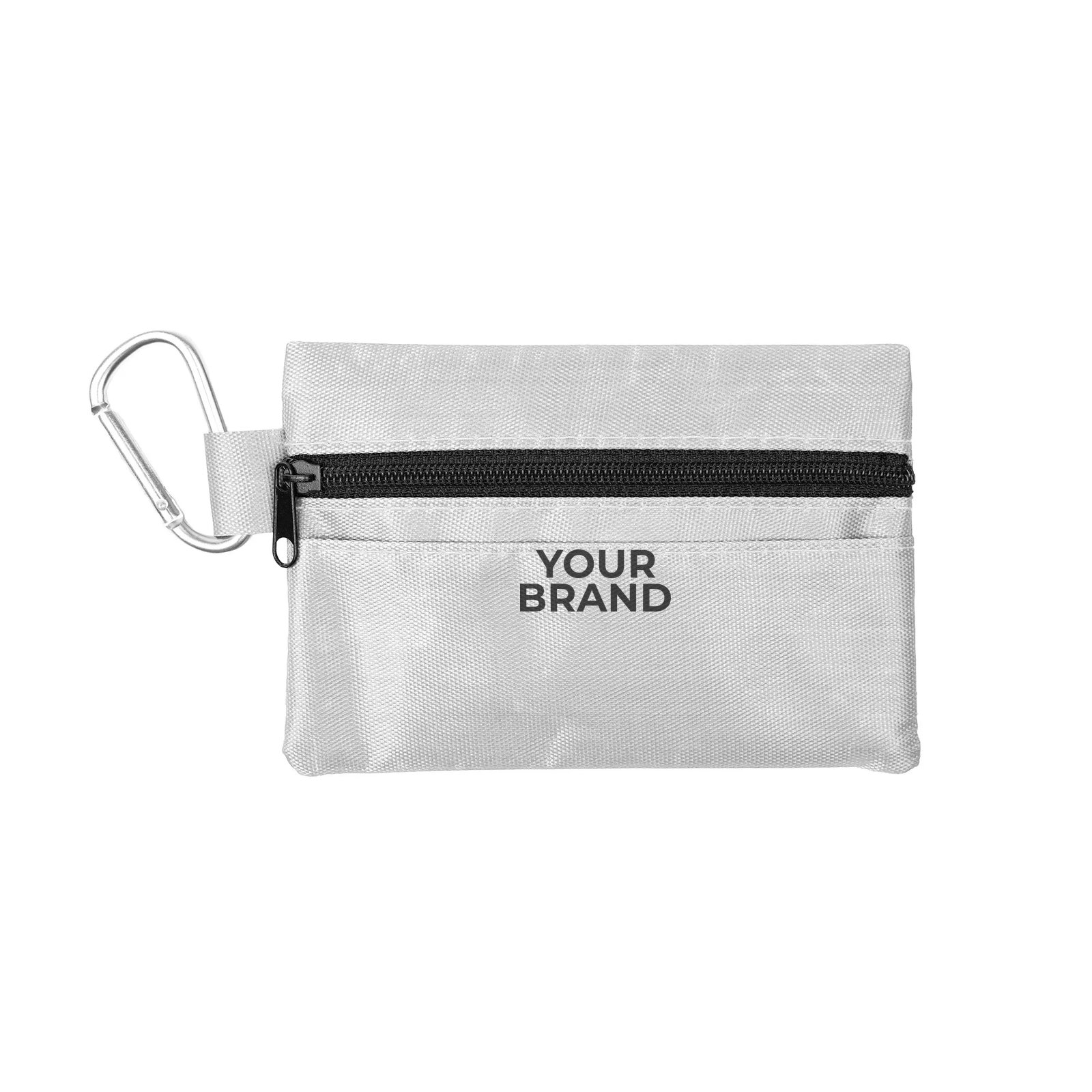 14pc First Aid Kit in Soft Zipper Pouch with Carabiner