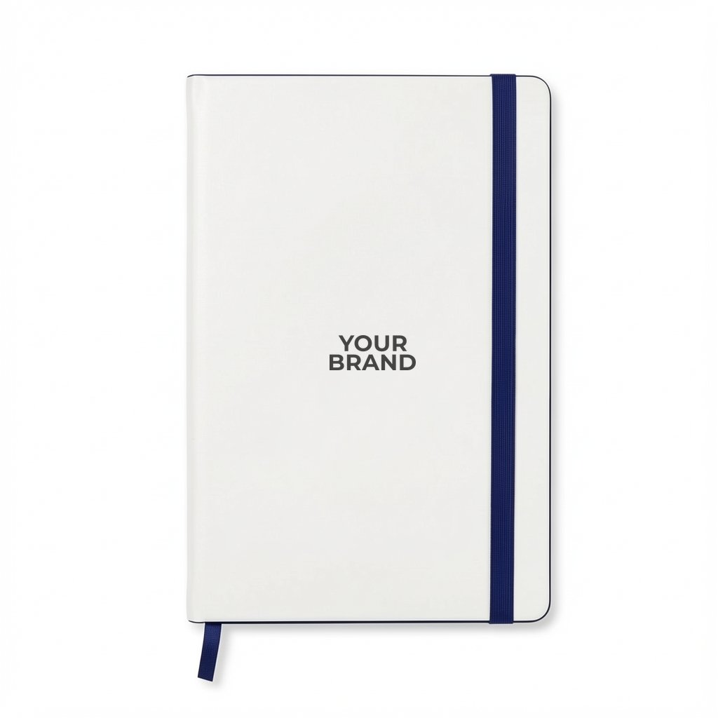 Castelli White Laser Medio Lined White Page Journal
