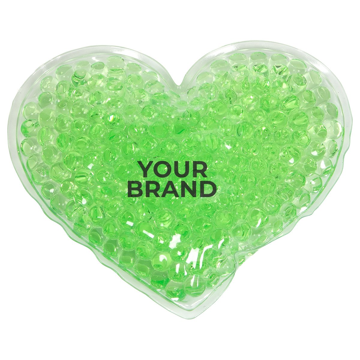 Full Color Large Heart Aqua Pearls™ Hot/Cold Pack