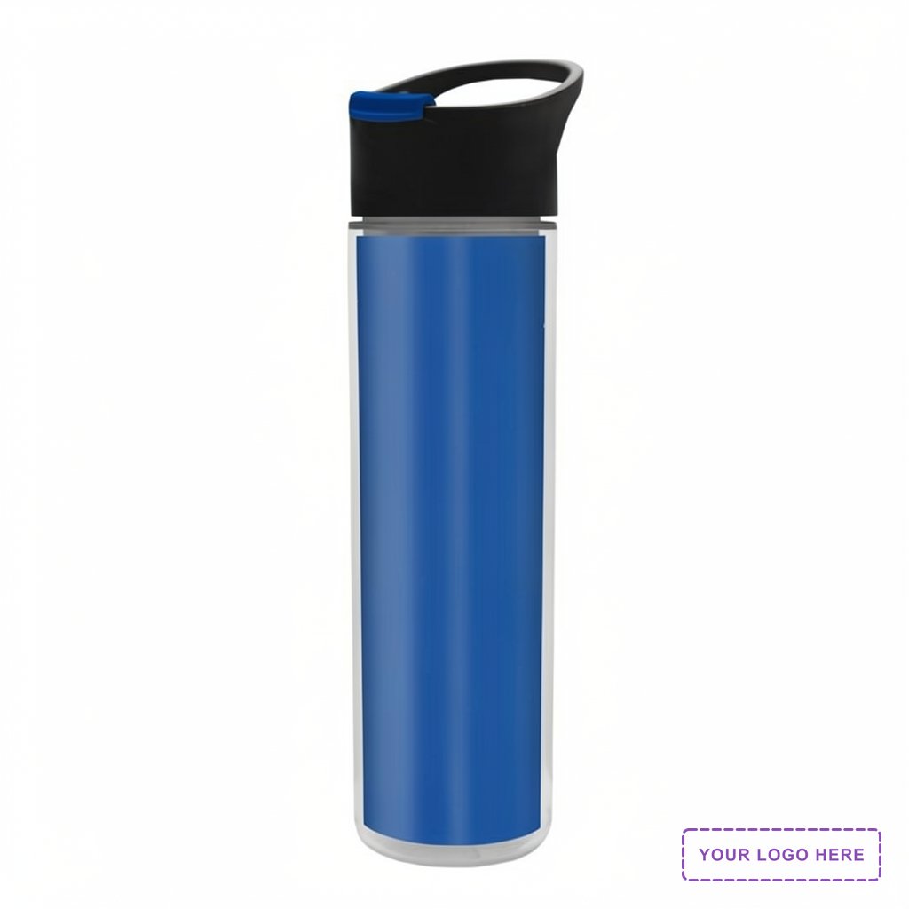 Garyline® Chiller Insulated Bottle with Pop-Up Lid and Full-Color Paper Insert - 16 oz.