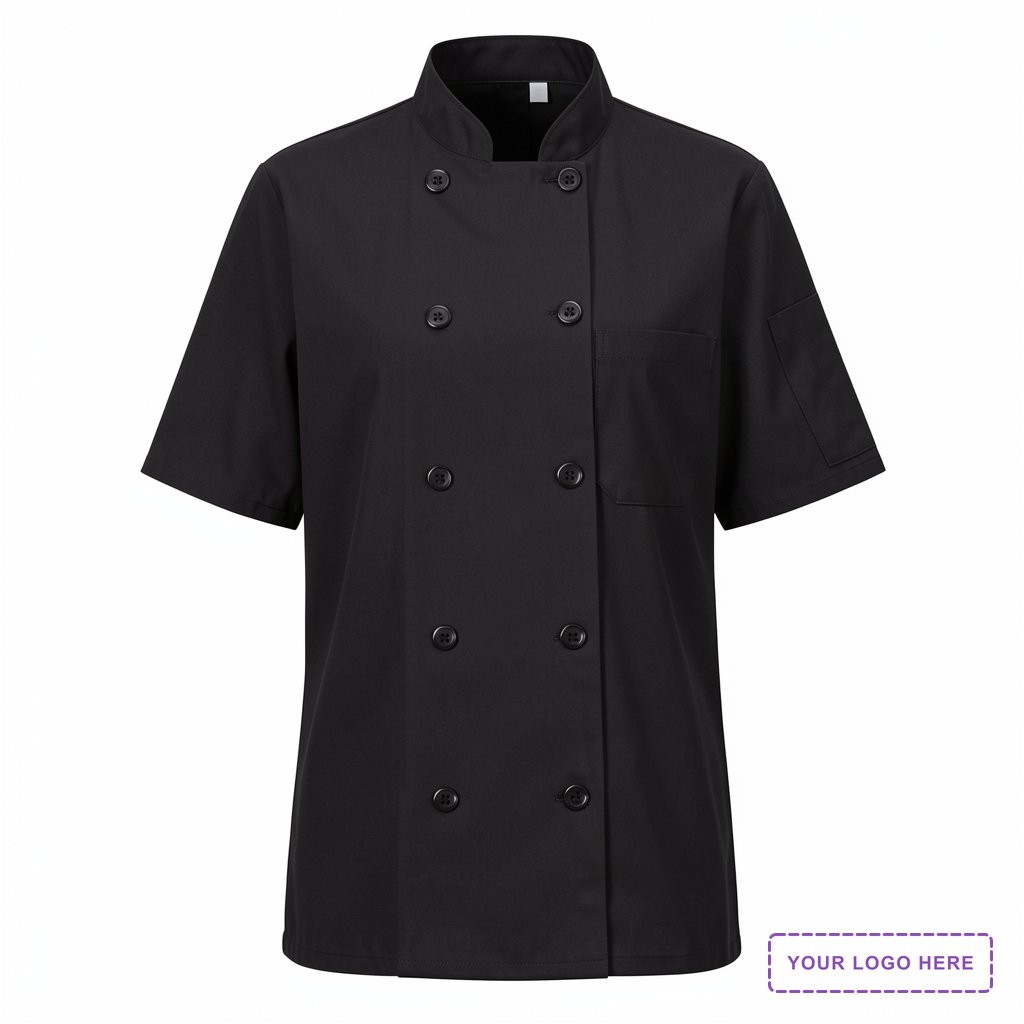 Women's Mimix™ Short Sleeve Chef Coat with OilBlok - 045X