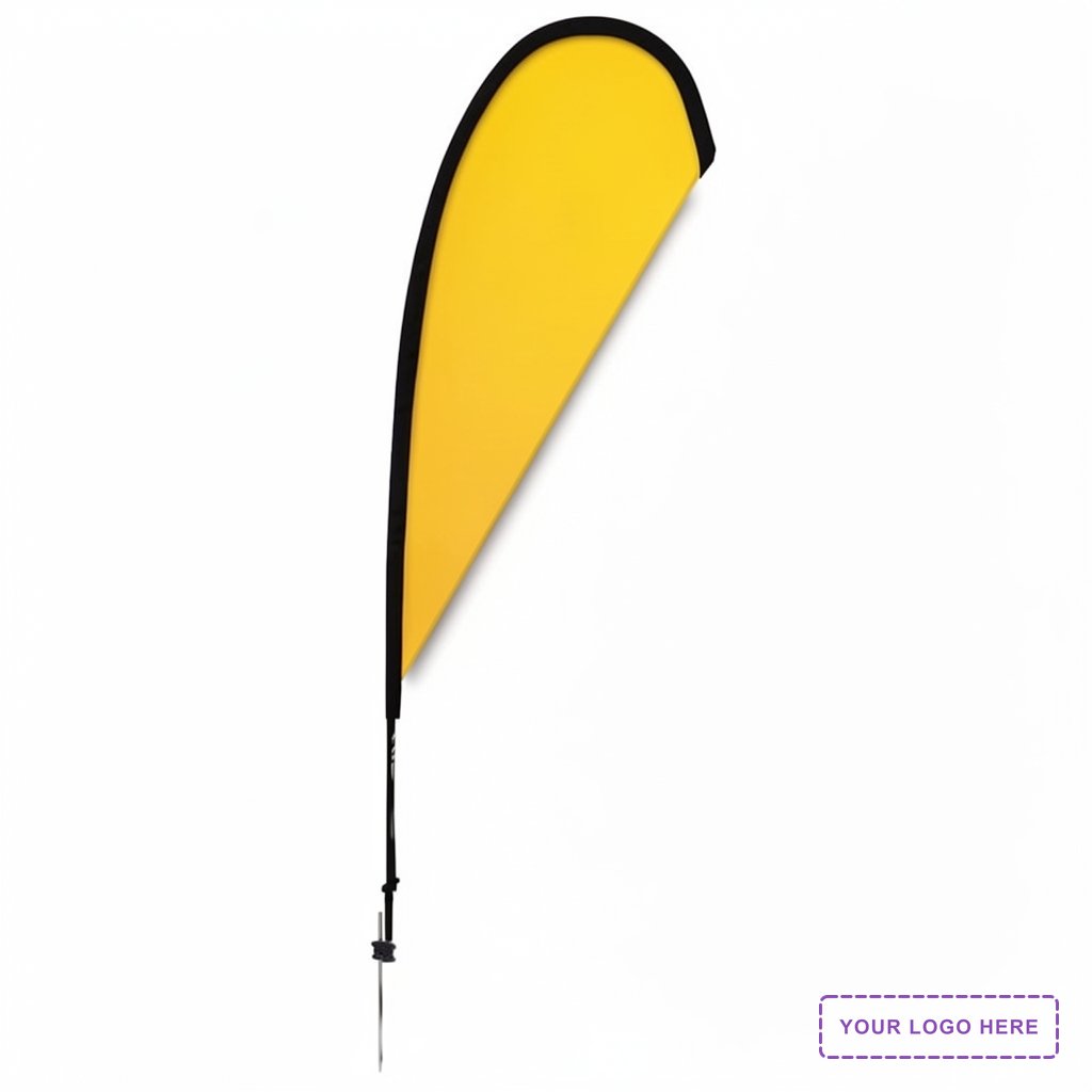 8' Premium Teardrop Sail Sign Kit (Double-Sided with Ground Spike)