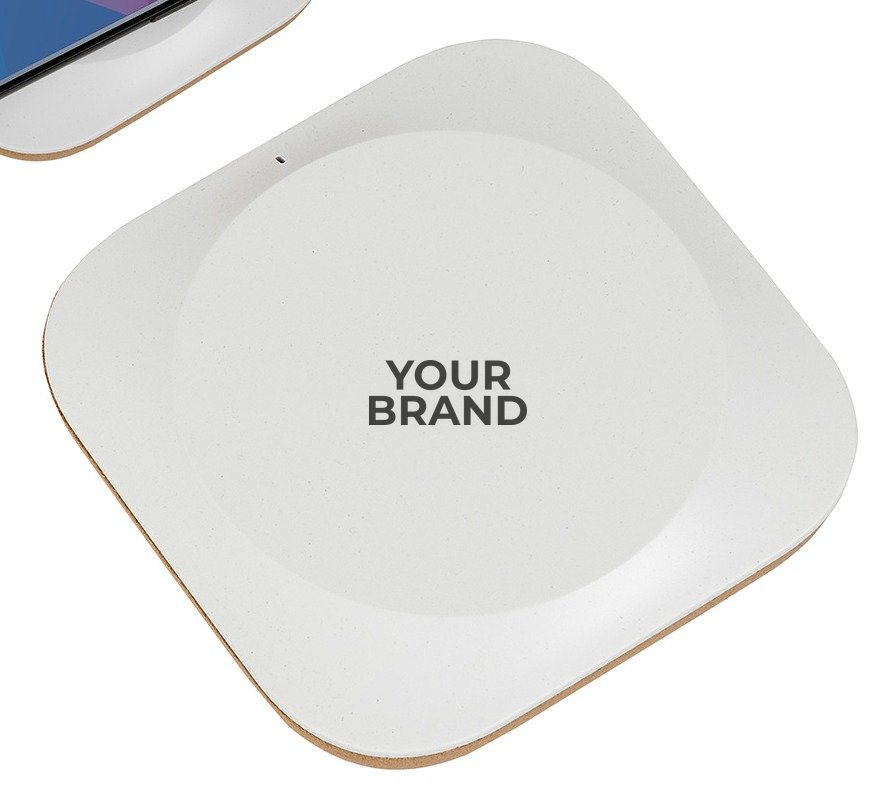 Trident 15W Wireless Charger Made With FSC® Cork & Recycled Plastic