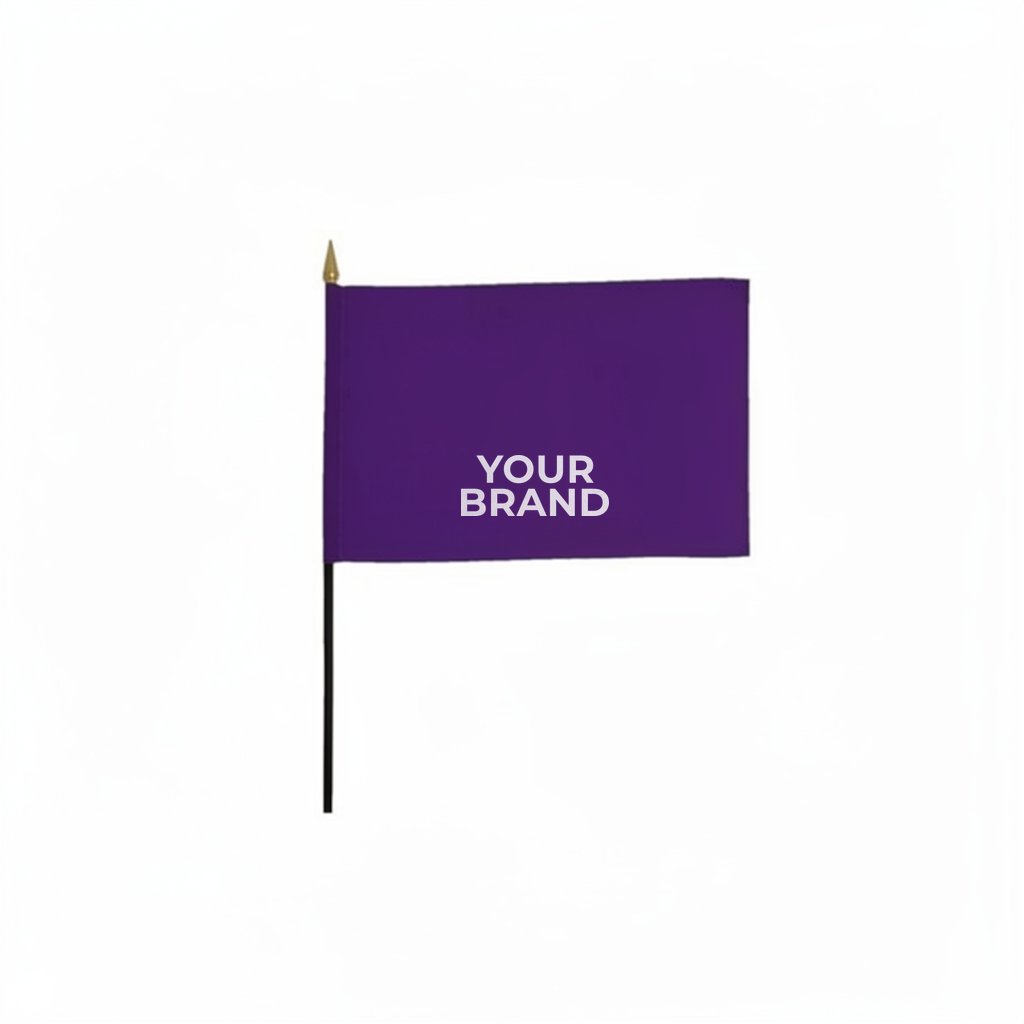 6" x 9" Stick Flag Kits with Spear Tip (Set of 6)