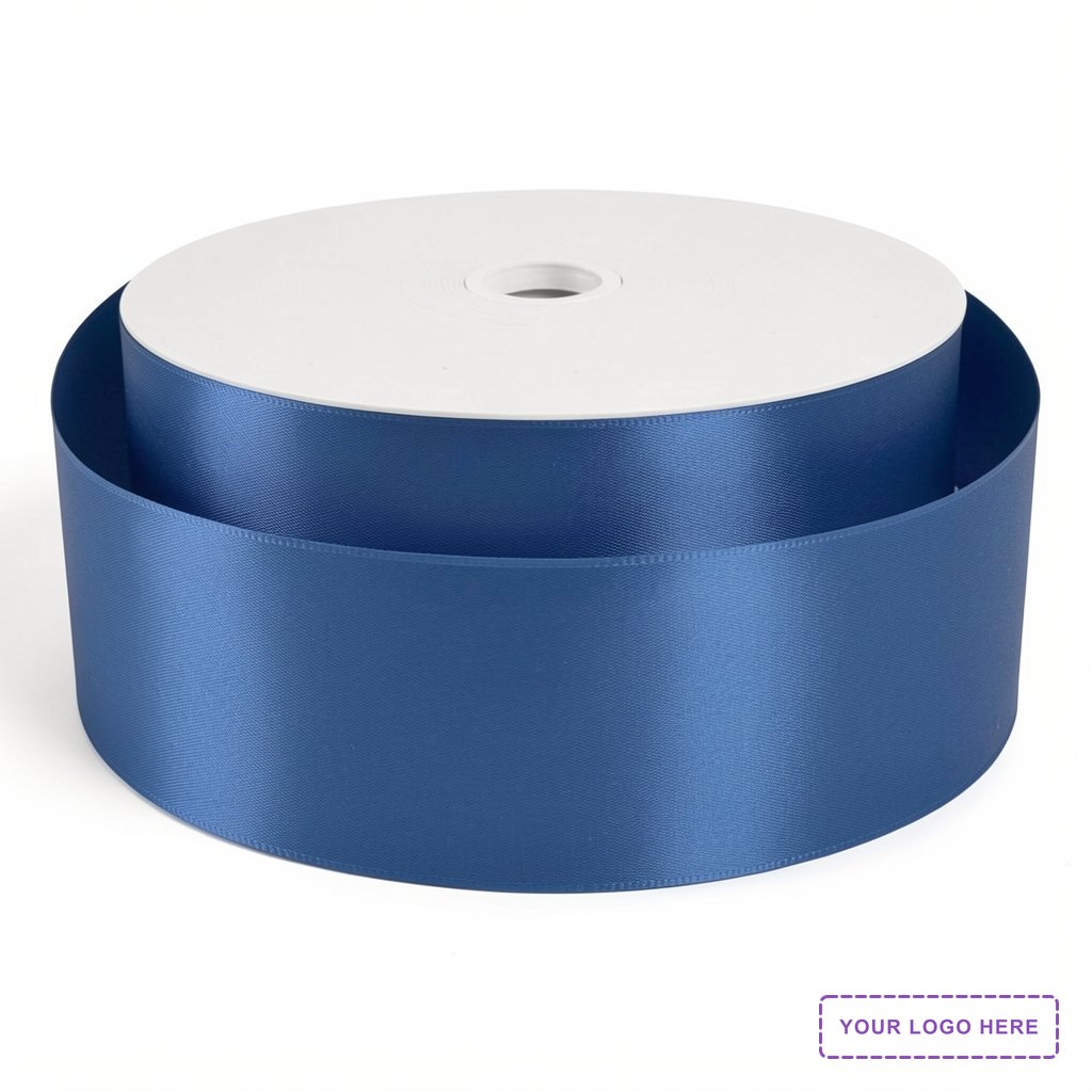3" Badge Satin Ribbon - 100yd Roll - Foil Print