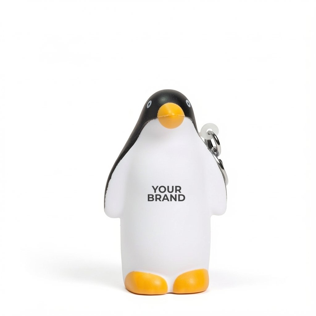 Penguin Stress Reliever Key Chain