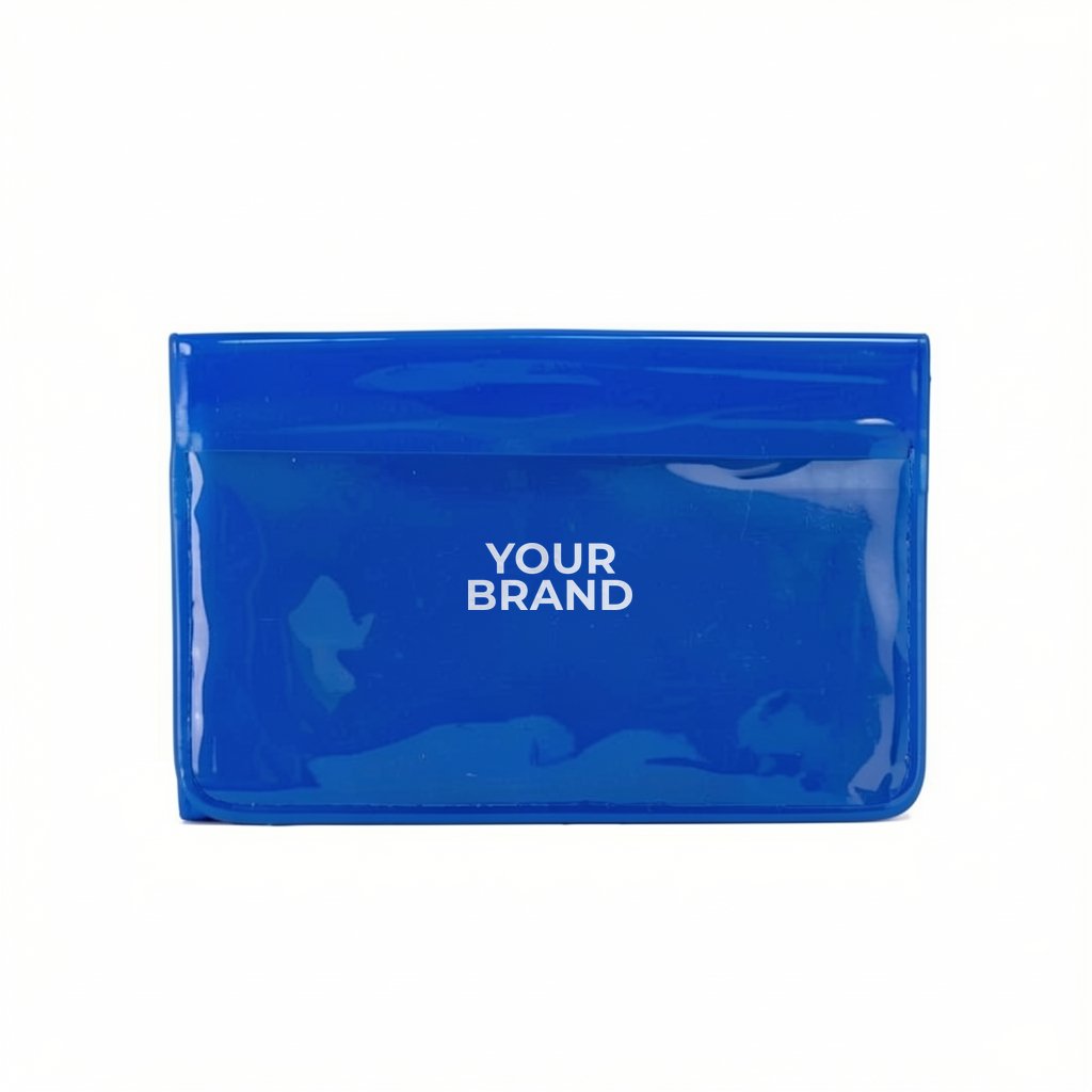 3" W x 2-1/4"H "Majorca" Fold Over Wallet Style Colorful Vinyl Pouch