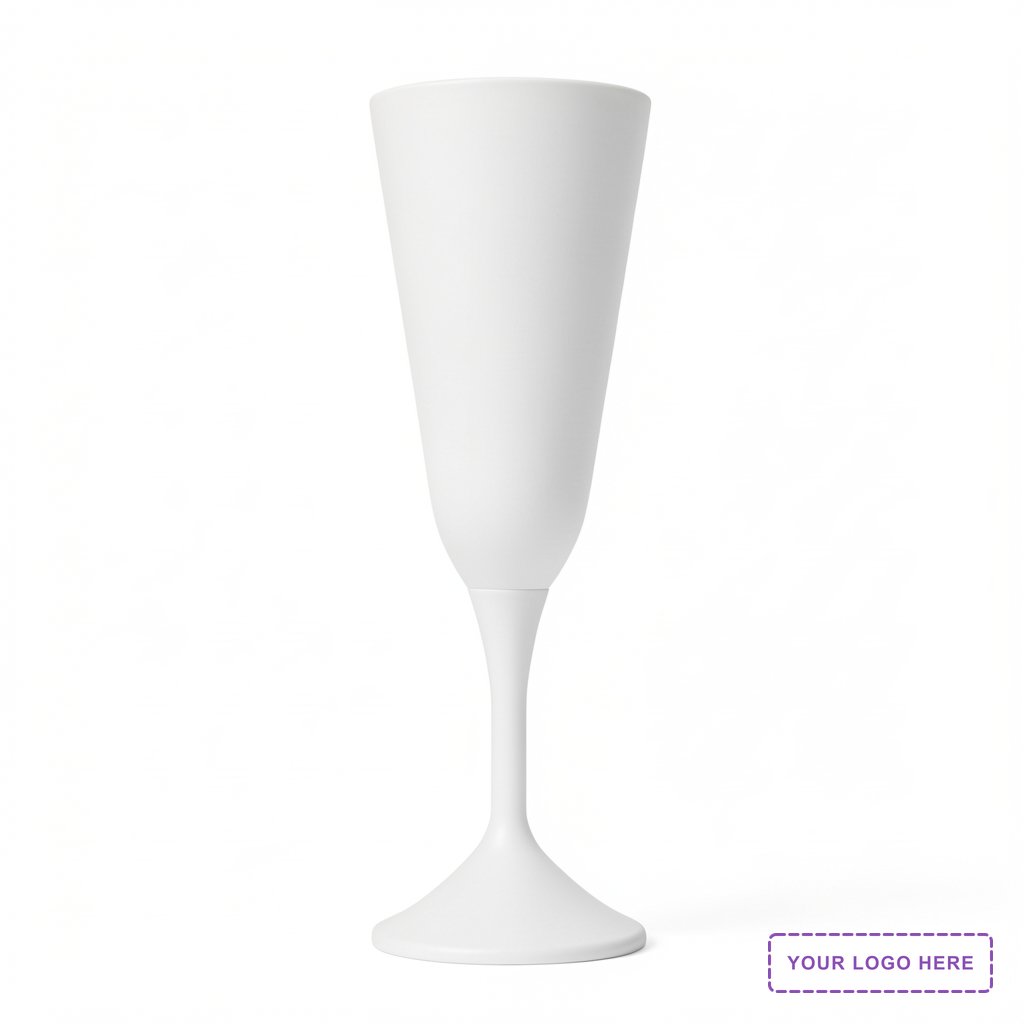 Still White Light Champagne Glass