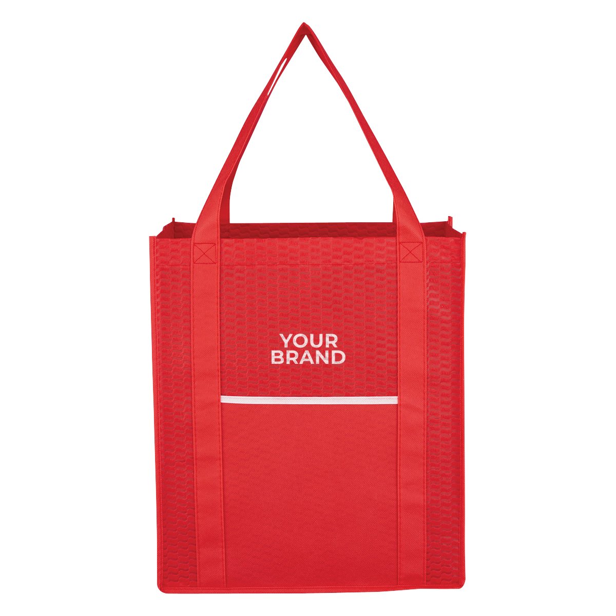 Non-Woven Wave Shopper Tote Bag