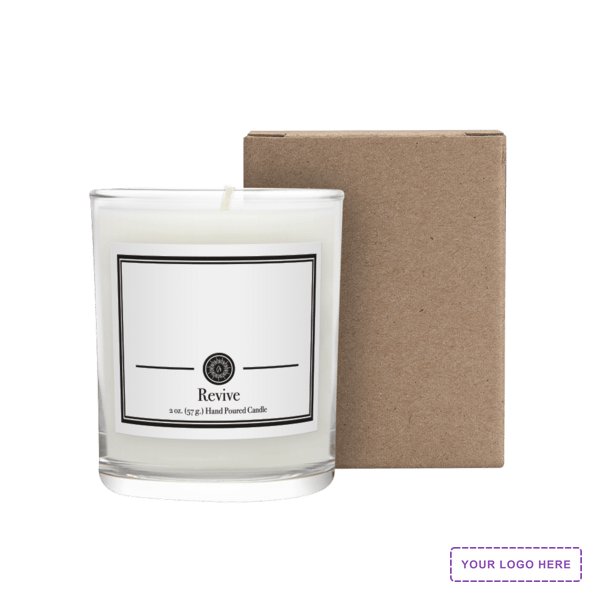 Custom 3 oz. Scented Votive Candle in a Cardboard Gift Box