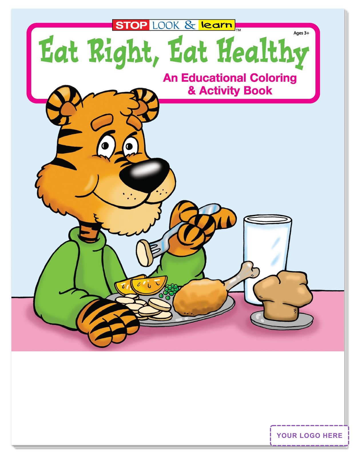 COLORING SET - Eat Right, Eat Healthy Coloring Book Fun Pack