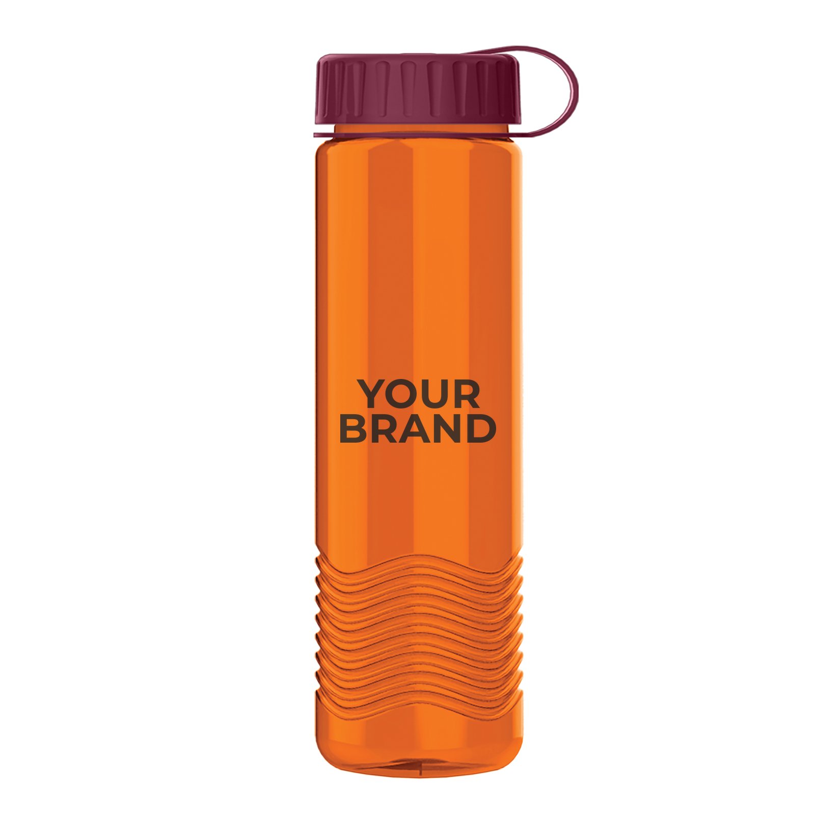Garyline® Wave Tritan® Bottle with Tethered Lid - 24 oz.
