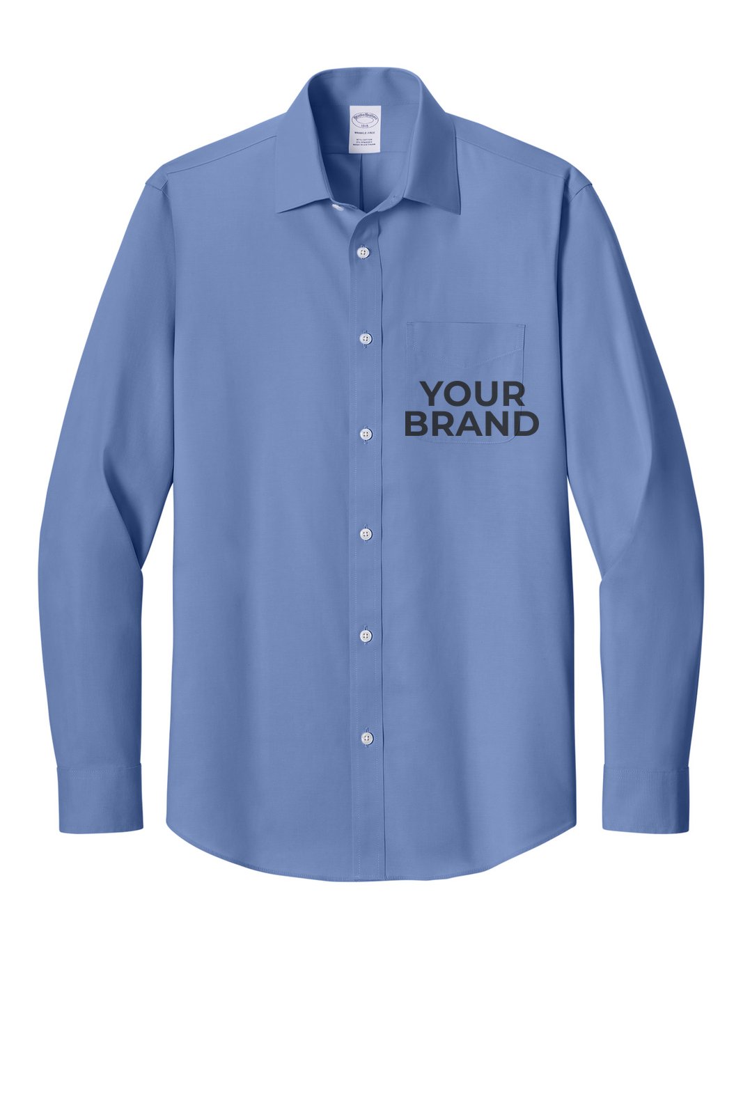 Brooks Brothers Wrinkle-Free Stretch Pinpoint Spread Collar Shirt BB18012
