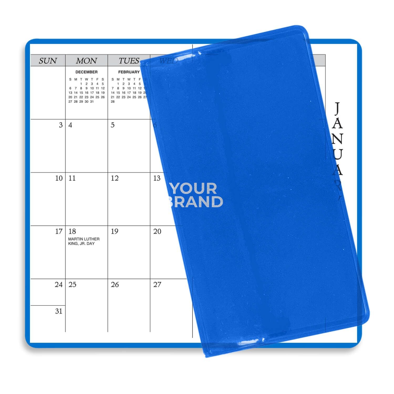 Translucent Vinyl Academic Monthly Pocket Planner
