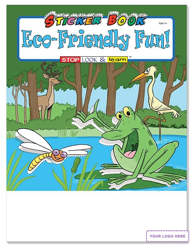 STICKER BOOK SET - Eco-Friendly Fun! Sticker Book Fun Pack