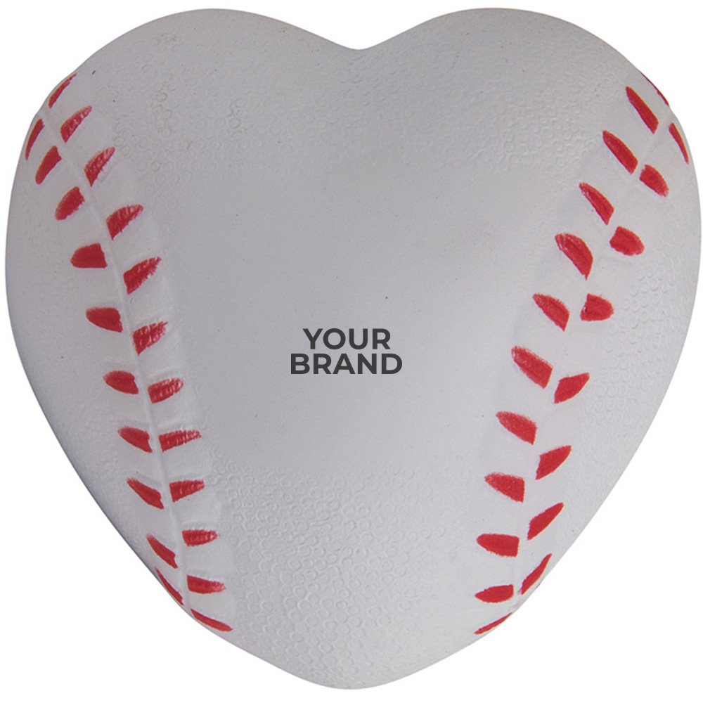 Heart Shaped Baseball Stress Reliever