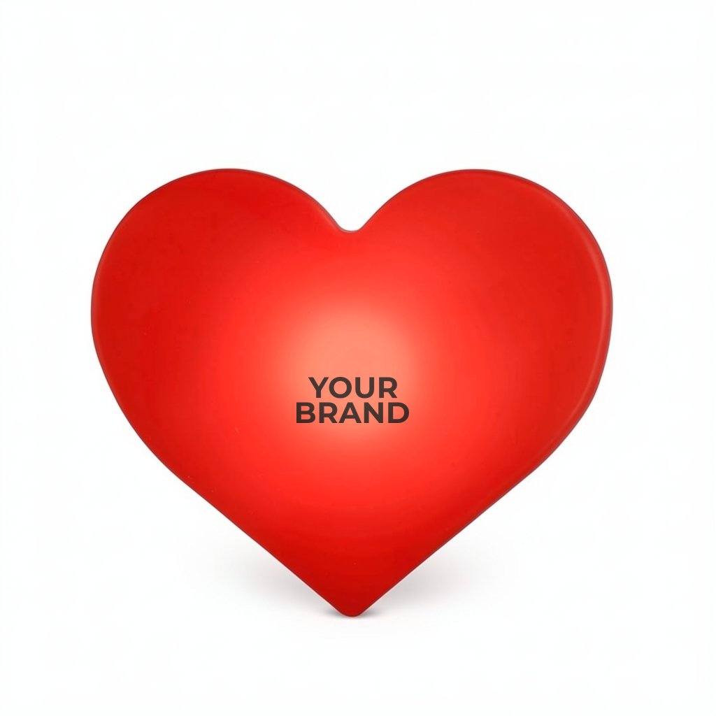 LED Blinking Red Heart Clip