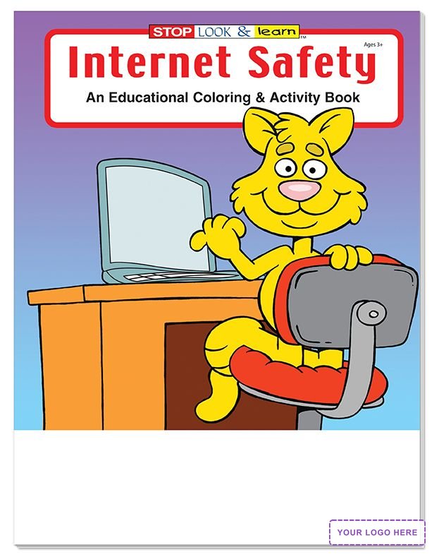 COLORING SET - Internet Safety Coloring Book Fun Pack