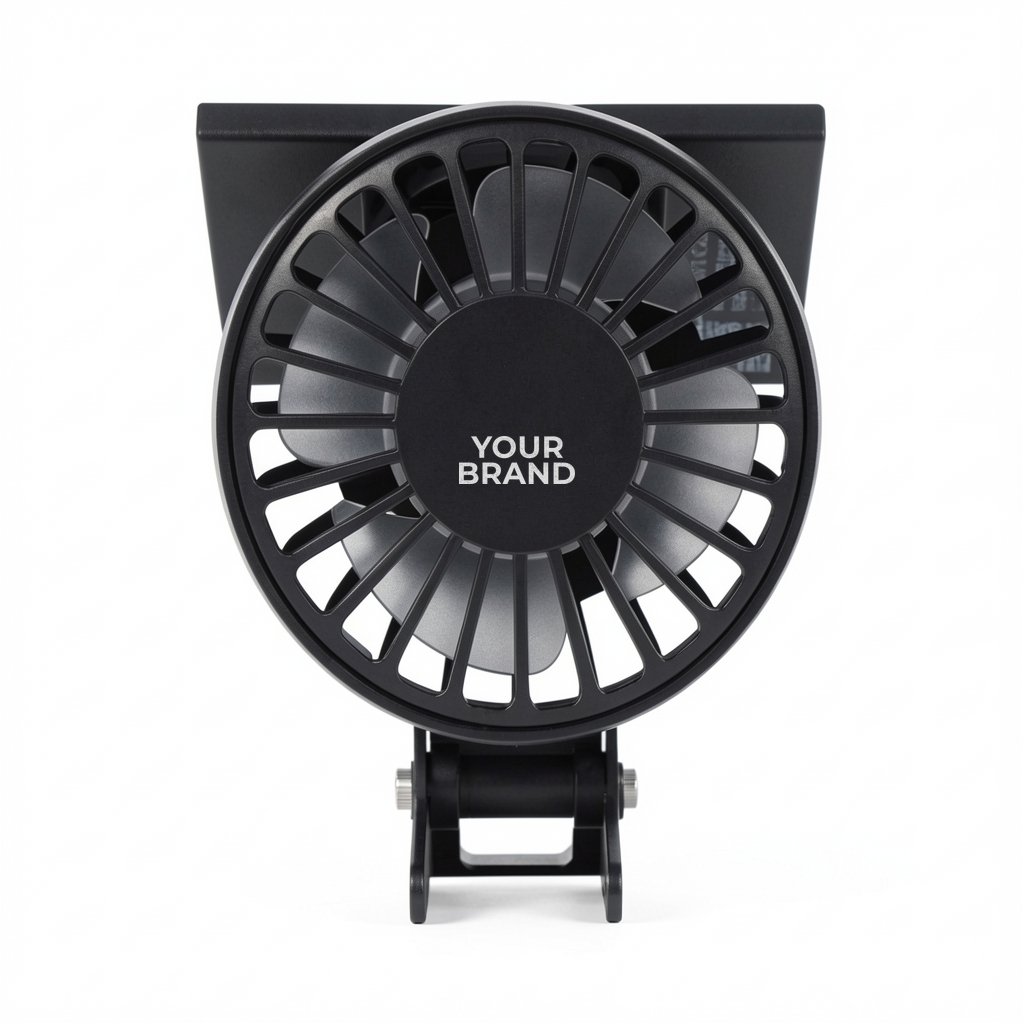 Cool Aid Solar-Powered Portable Fan With Clip