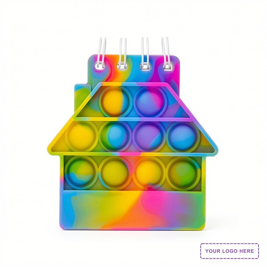House Spiral Notebook Push Pop