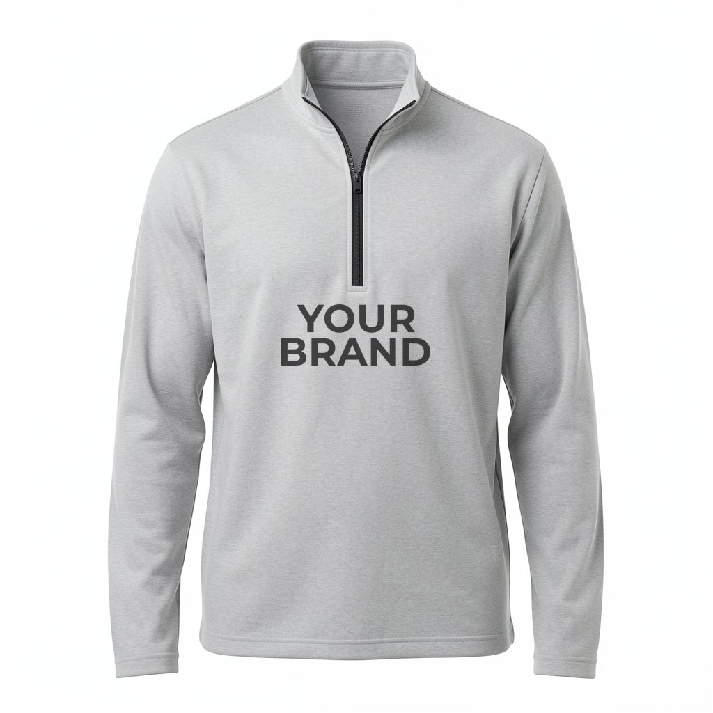 Men's Space Dyed Quarter-Zip Pullover - A593