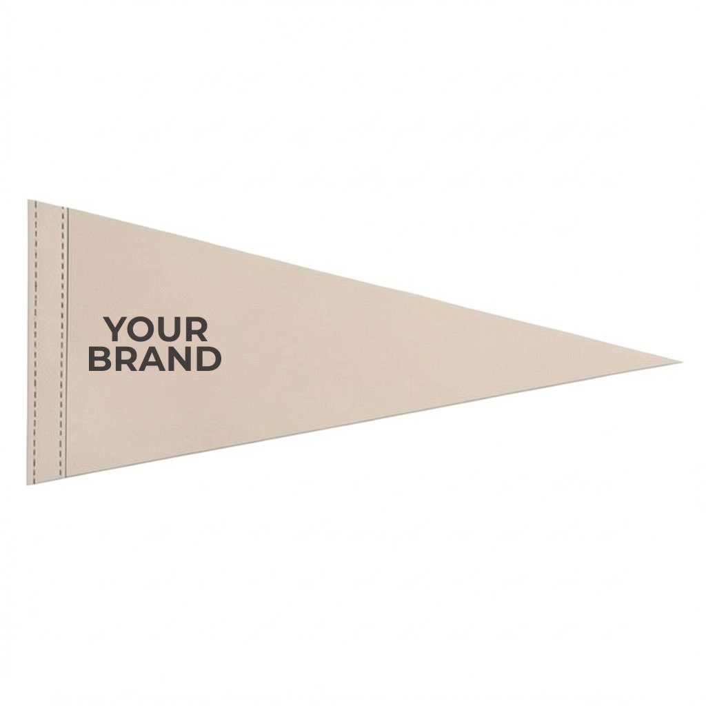 8" x 18" Full Color Felt Pennant, No Strip