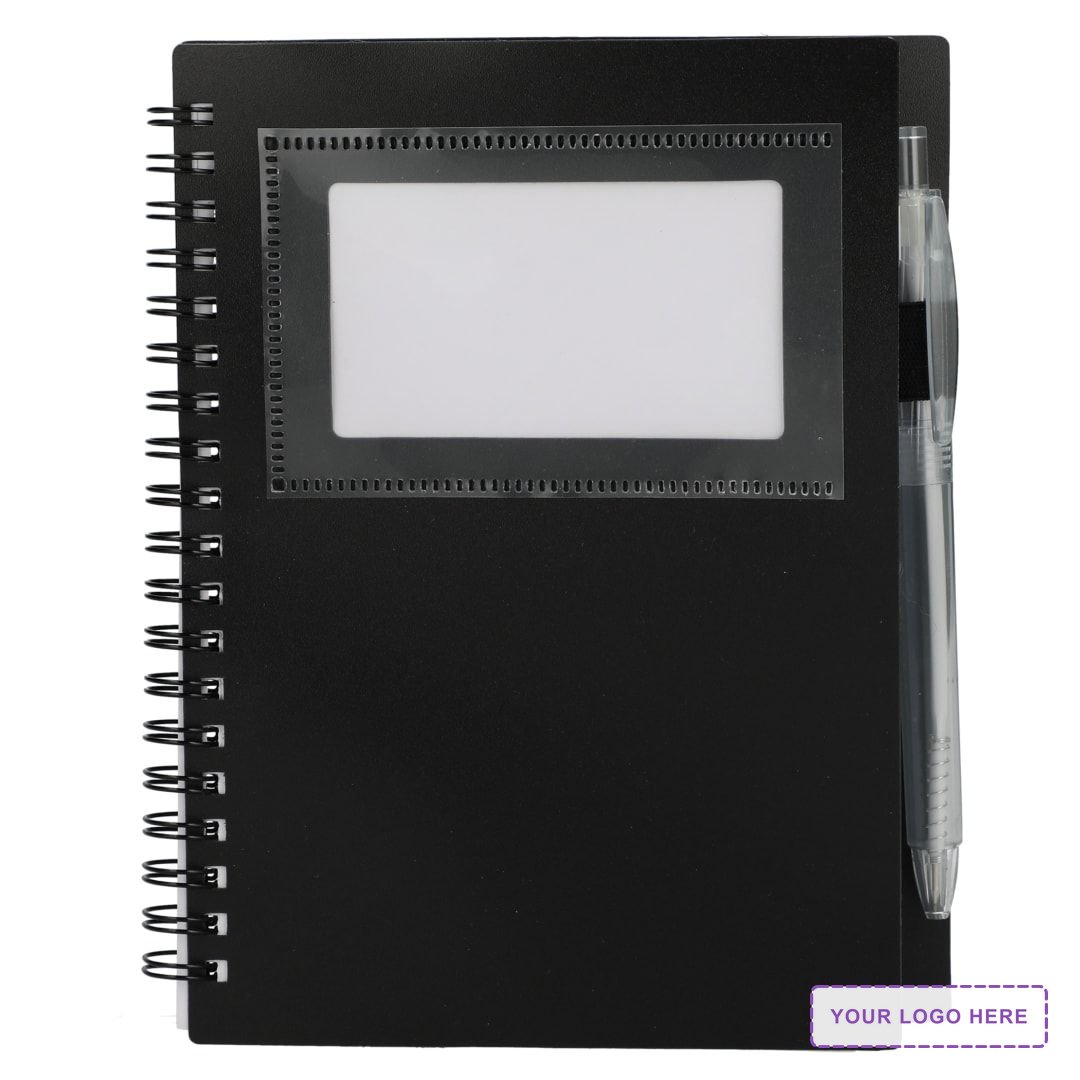 FSC® Recycled 5" x 7" Star Spiral Notebook with Pe