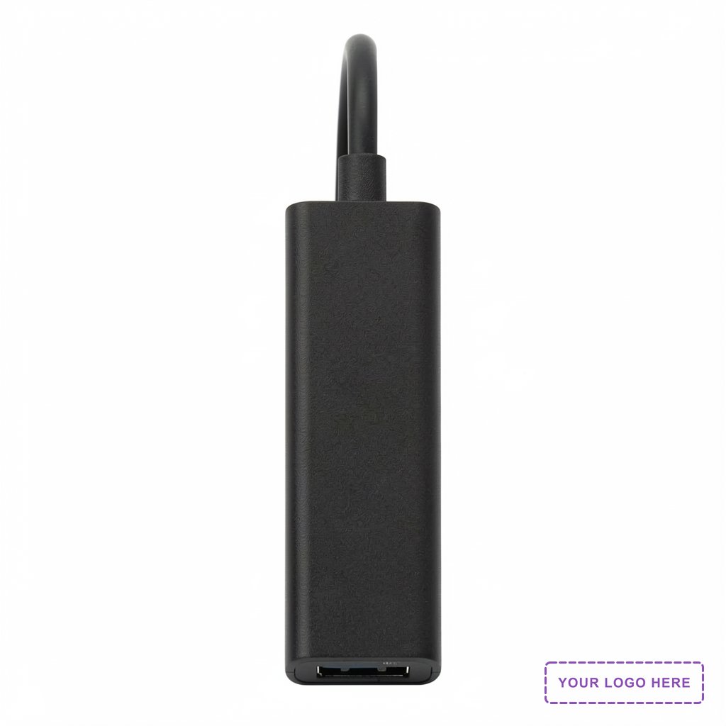 Aluminum 4-Port USB 3.0 Hub with Type C Adapter