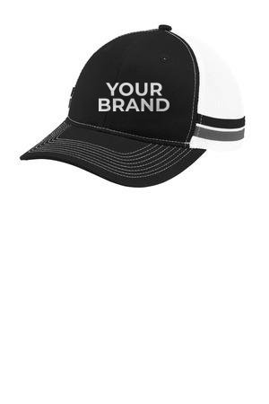 Port Authority Two-Stripe Snapback Trucker Cap. C113
