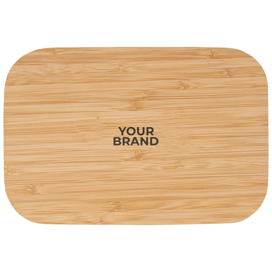 Bamboo Fiber Lunch Box with Cutting Board Lid