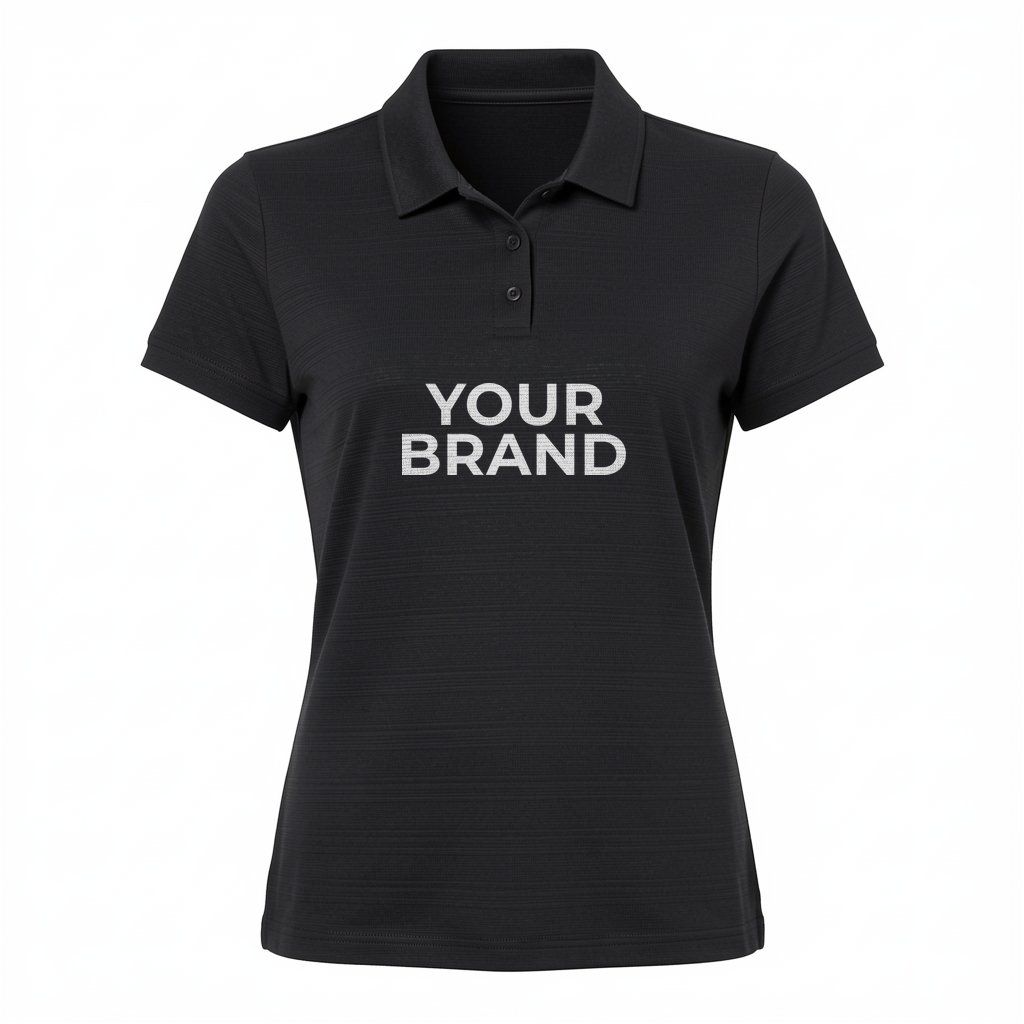 Women's Textured Stripe Polo - A707
