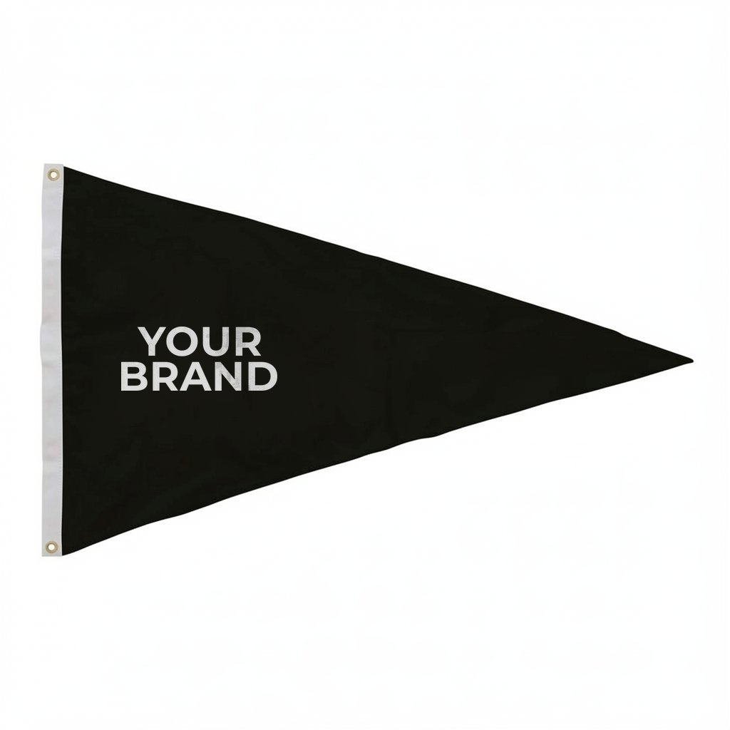 2.5' x 4' Nylon Pennant Flag Single-Sided