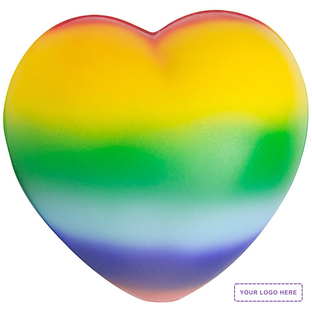 Rainbow Sweet Heart Stress Reliever