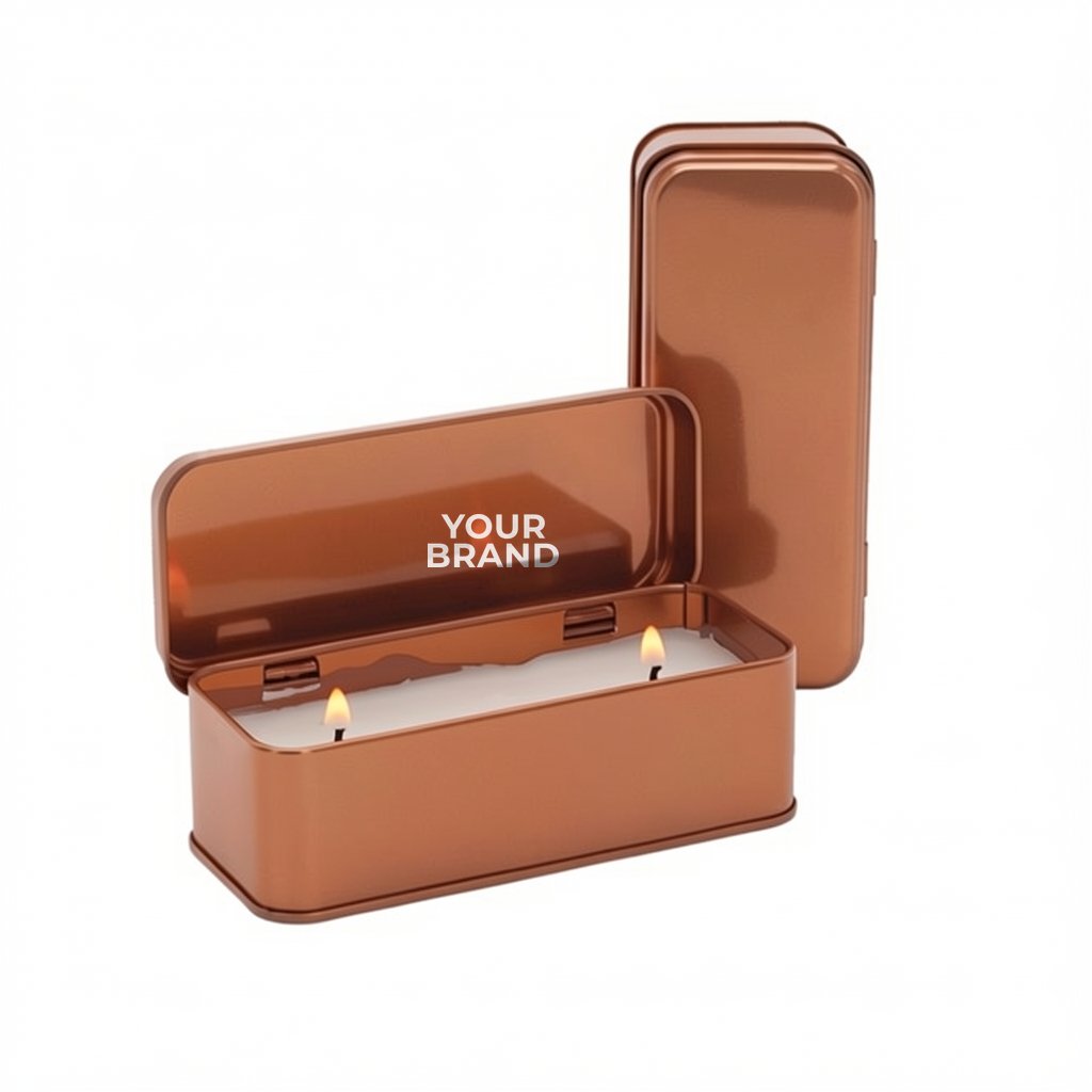 2.25 oz. Scented Copper Rectangular Candle