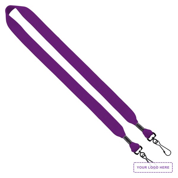 3/4" Cotton Double Swivel Hook Lanyard