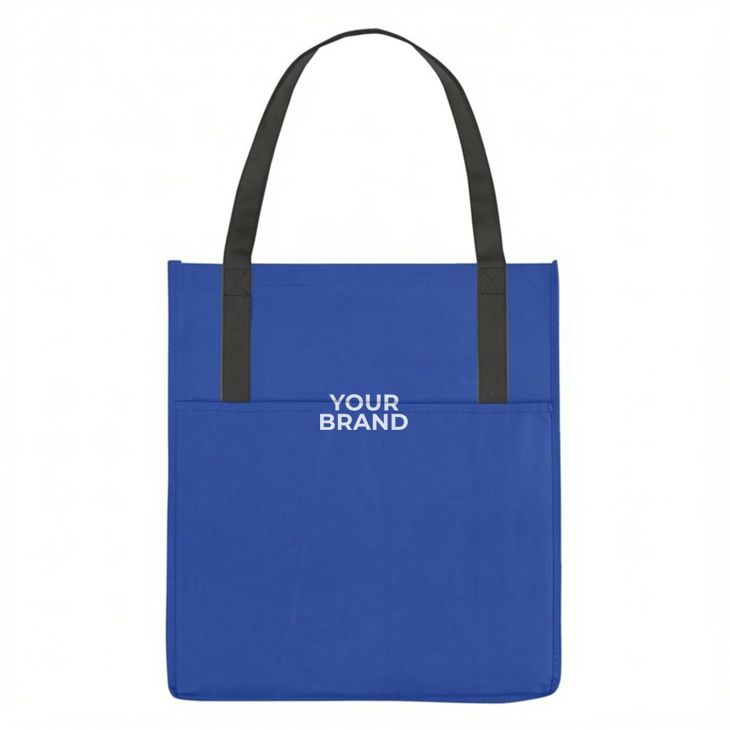 Non-Woven Shopper's Pocket Recycled Tote Bag